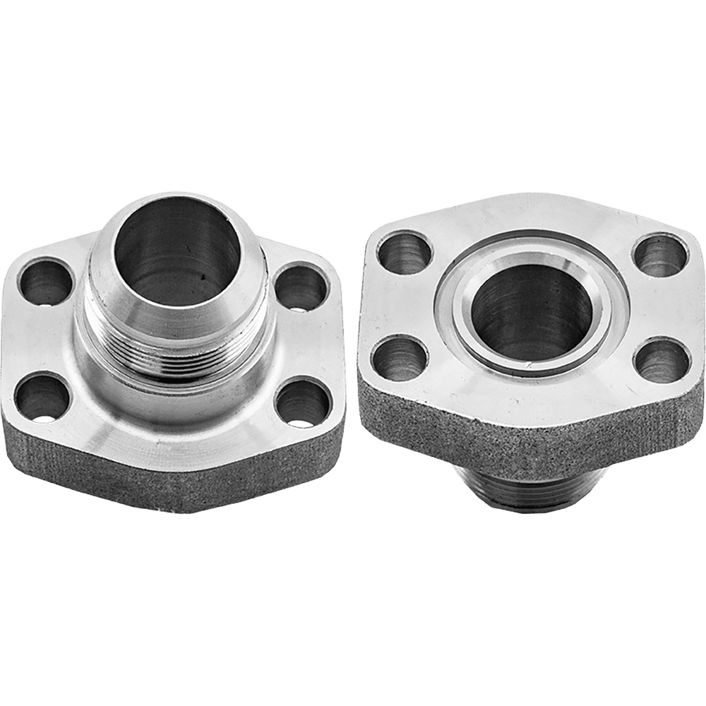 C61 FLANGE BLOCK X JICM (O-RING GROOVE & CLEARANCE HOLES)