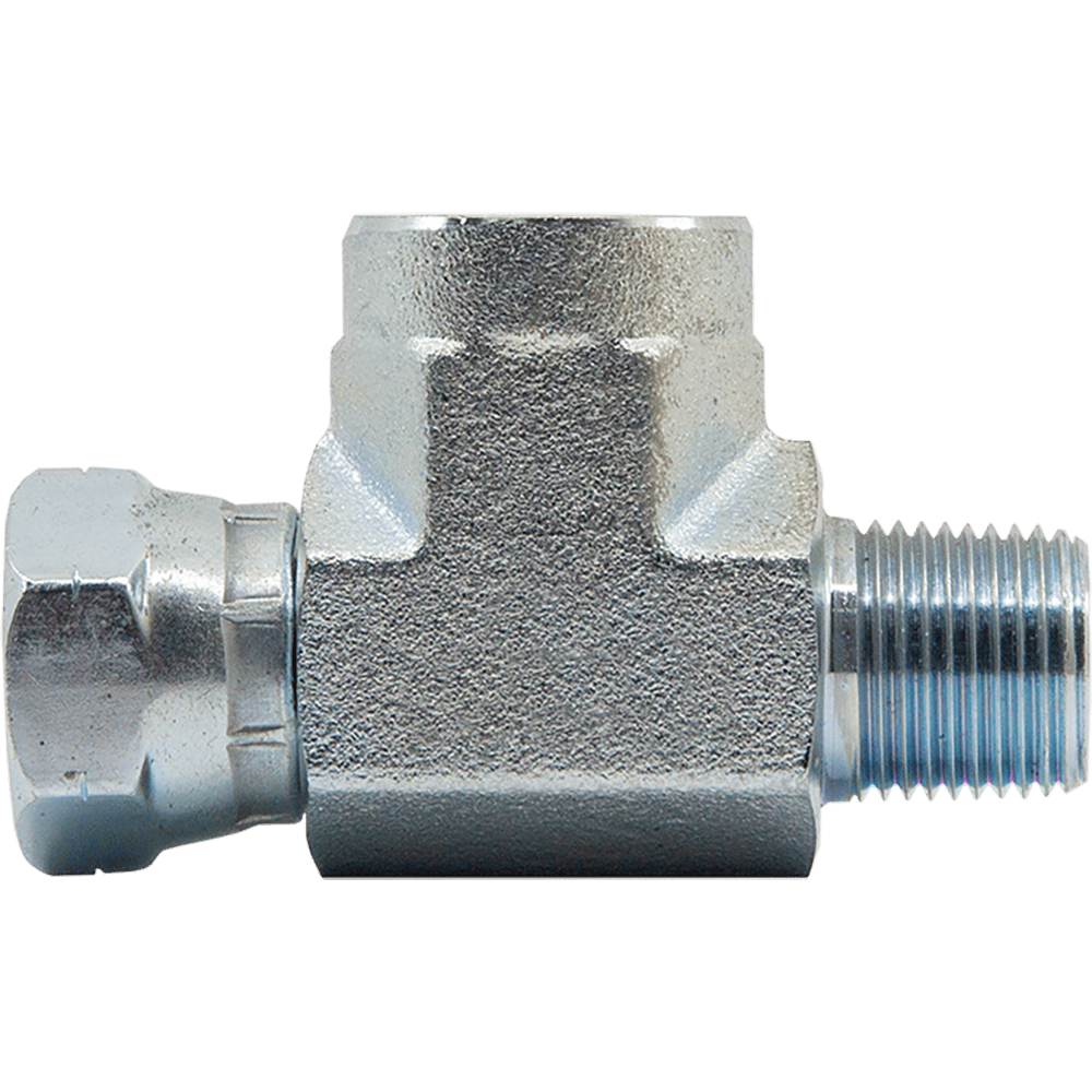 NPTF S/W X NPTM X NPTF SOLID RUN TEE