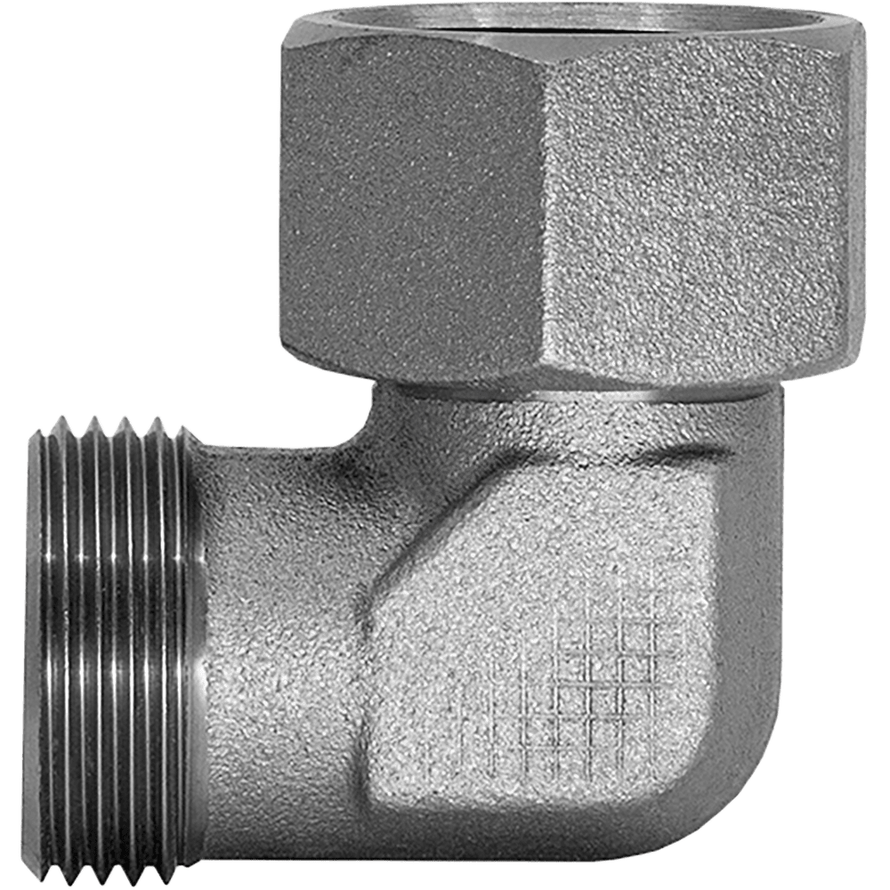 METRIC FEMALE SWIVEL X METRIC TUBE 90 DEGREE