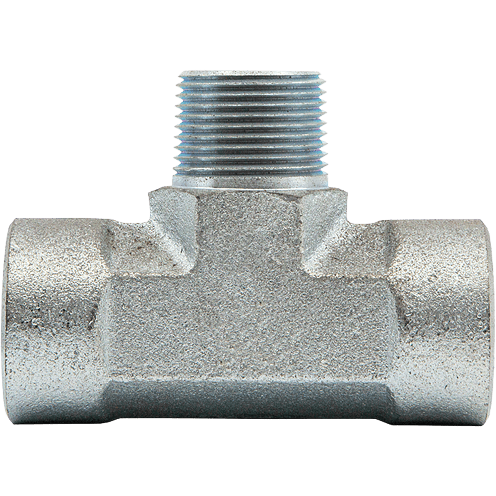 NPTF X NPTF X NPTM SOLID BRANCH TEE